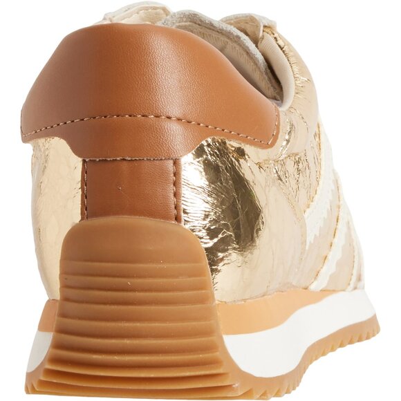 NEW Dolce Vita Emely Sneakers - Leather For Women in Gold Multi 6257S3 - Picture 6 of 7